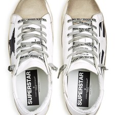 Golden Goose Men's Super-Star Flag Print Low Top Sneakers Superstar 41