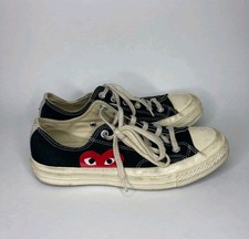 Converse All Star X Comme Des Garcon CDG Chuck Taylor Low Shoes Women's US 8 