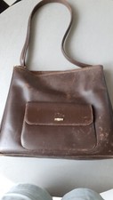 sac  à main Longchamp   Gamme Roseau cuir marron