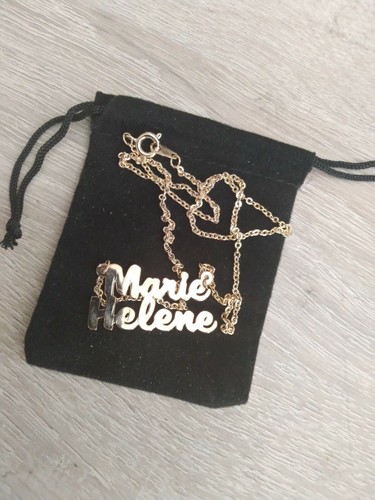 Collier ras cou - cou, prénom