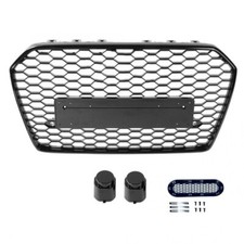 Calandre noir brillant look RS6 pour AUDI A6 C7 phase 2 de 09/2014 à 09/2018