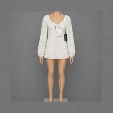 Robe NA-KD blanche à pois