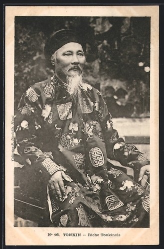 Carte postale tonkin riche - carte,