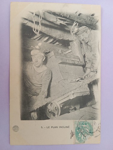 Cpa sur les mines - cpa,,