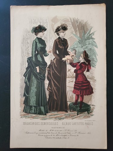 Gravure mode xixème - de,