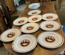 Assiettes pur Art Déco en