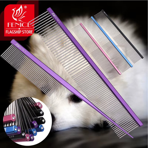 Peigne acier inoxydable chien - acier,