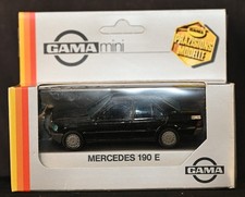 Mercedes Benz 190 E Black Sedan 1:43 Diecast Gama Mini Made in Germany