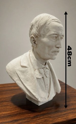 Buste ancien plâtre - en,