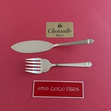 SERVICE POISSON ARIA 22 /28 CM CHRISTOFLE TRÈS BEL ÉTAT METAL ARGENTÉ;