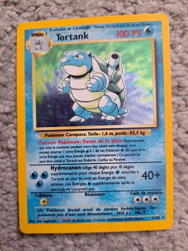 Tortank 102 holo - holo, pokémon