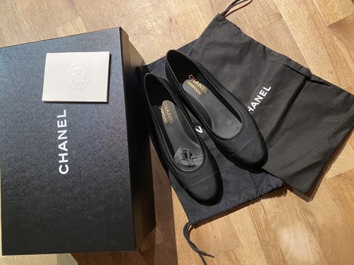 Chanel ballerines noir semelle - chanel,