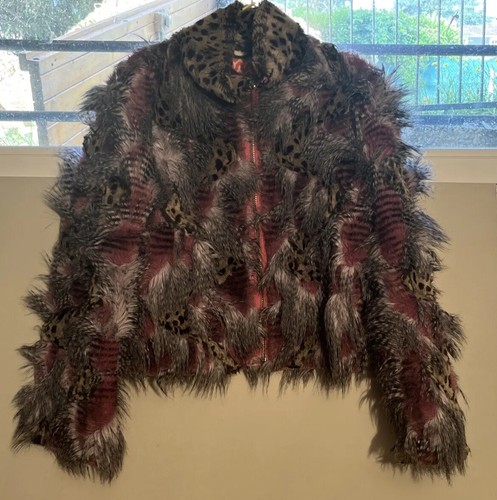 Veste manteau court fourrure - manteau,