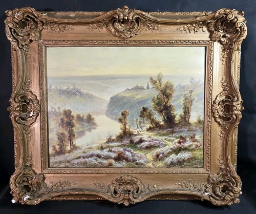 Tableau ancien huile paysage - ancien,