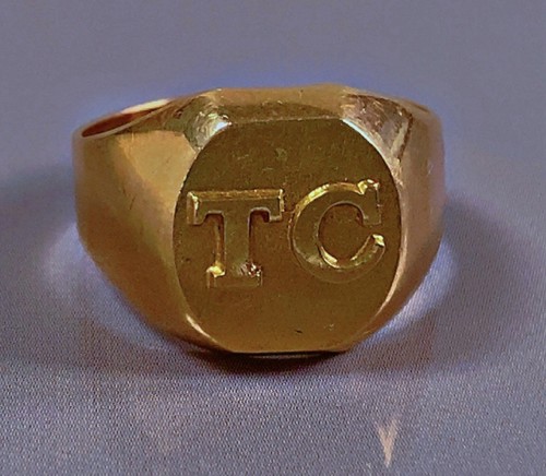 Ancienne bague chevalière - , or