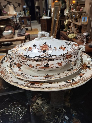 Antique imari tureen - antique,