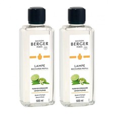 lot de 2 parfums lampe berger fleur de citronnier
