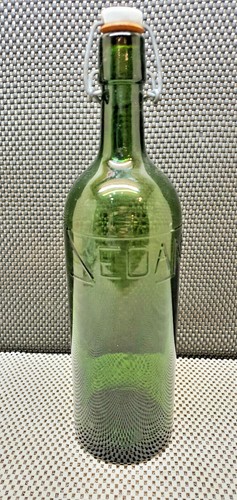 Old green glass bottle