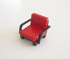 PLAYMOBIL (R227) MODERN HOUSE - Dark Brown & Red Chair Living Room 5167