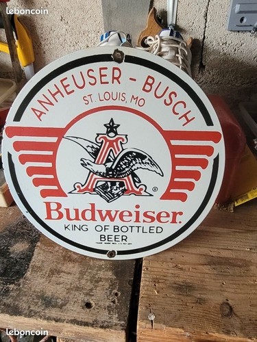 Jolie plaque émaillée biere - jolie,