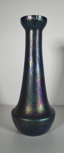 Vase verre décor cobalt - vase,