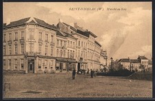 CPA Saint-Nicolas /W., Marché