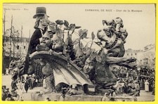 Old postcard 06 - NICE (Alpes Maritimes) CARNIVAL PARTY costume MUSIC CHAR