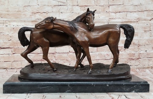 Véritable bronze équestre - bronze,