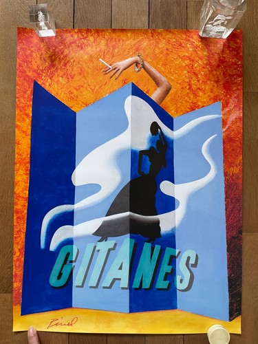 Affiche cigarettes gitanes - affiche,