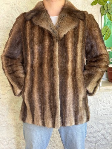 Manteau vintage fourrure - vintage,
