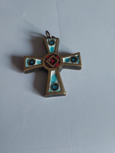 Pendentif croix bronze - pendentif, et