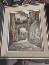 ancien tableau huile sur toile