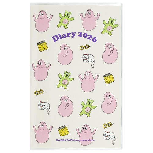 Agenda slim mensuel barbapapa - slim,