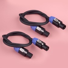 2pcs Speakon to Speakon plug