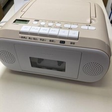 TOSHIBA TY-CDM1 Beige Compact CD Radio Cassette Enregistreur Alimentation Bat...