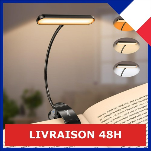 Lampe lecture pince - lecture, à