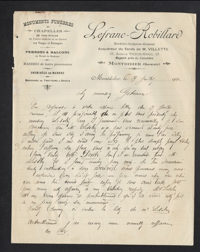 Montdidier marbrier - montdidier, (80)