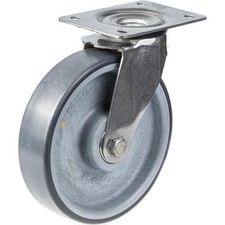 Roulette pivotante en acier