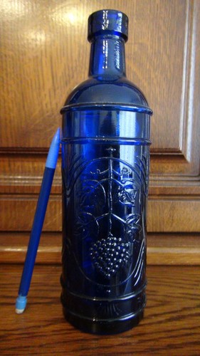 Petite bouteille bleu - petite,