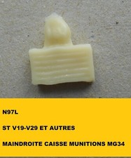COPIES RESINE POUR FIGURINES STARLUX ALLEMANDS V19-V29 CAISSE MUINITION MG 34