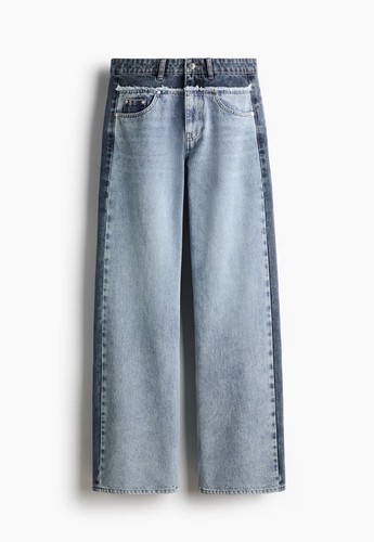 Jean bicolore jambes - bicolore, À