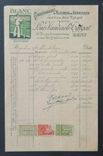 Invoice BELGIUM 1926 GENT VANDAELE TYTGAT WHITE RESISTANT GROHAN ILLUSTRATED 57