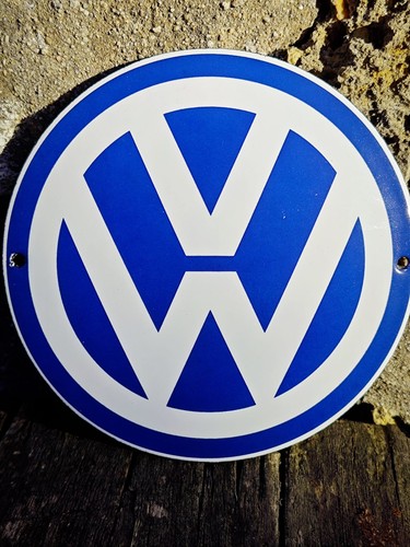 Plaque émaillée volkswagen - émaillée,