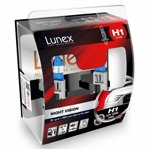 Ampoule 12v 55w lunex night - h1,