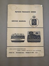 Dynaco Beocord 2000 Service Manual D-1104