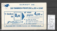 ALGERIE Carnet complet - EA Rouge : 0.25 Decaris carnet de 20, Alger