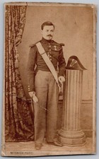CDV 1870 Garde de Paris. Gendarme Medalist in Uniform Old Military Photo