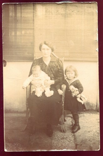 Old photo girl with her - photo.,