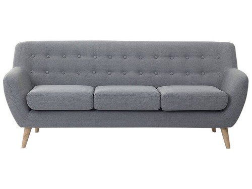 Canapé tissu gris clair - tissu,