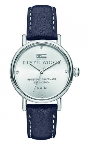 River woods montre bleu - river,